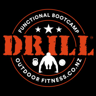 Front and Back Drill Logo - Mens Basic Tee Design